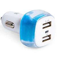 Color Block Dual Usb 2.4 Amp Car Charger