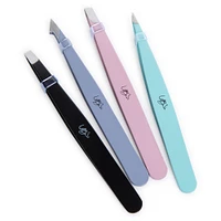 Essential Beauty 4-Piece Tweezer Set