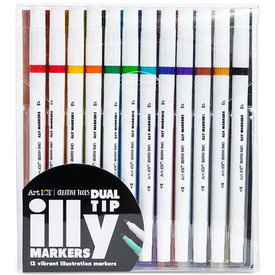 illy dual tip markers 12-pack