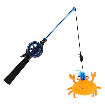 Cat Toy Fishing Rod With Crinkle Fish