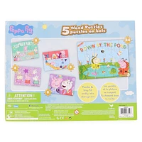 Kid's Wooden Puzzles 5-Pack