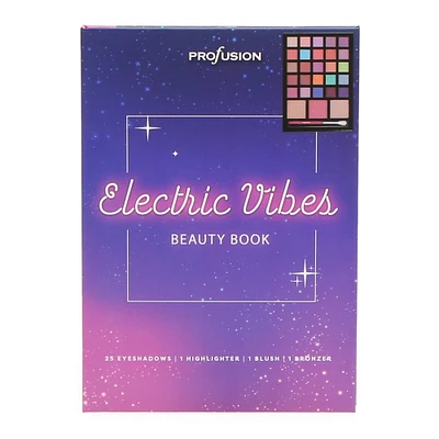 Electric Vibes Beauty Book Makeup Palette 29-Piece