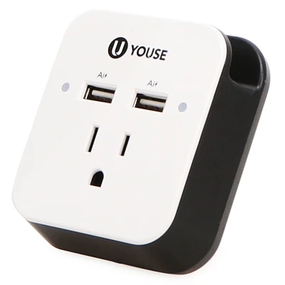 dual usb & wall outlet charger 3.1 amp