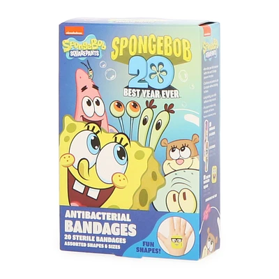 Spongebob Squarepants™ Antibacterial Bandages 20-Count