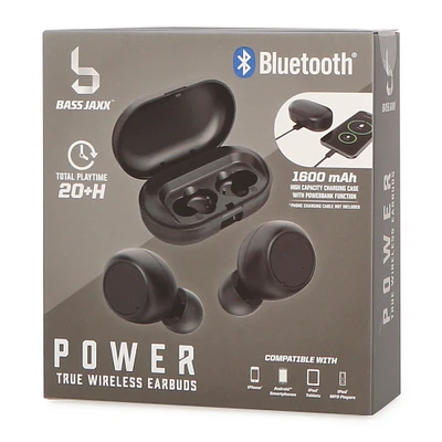 Power Bluetooth® Earbuds W/ Bank Charging Case