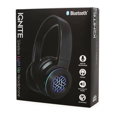 Ignite Led Light-Up Bluetooth® Headphones W/ Mic
