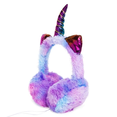 Fuzzy Unicorn Headphones Aux-in