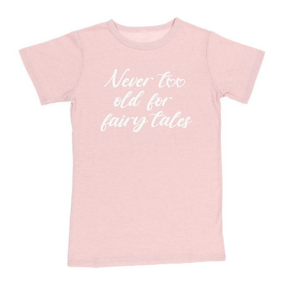 Juniors 'Never Too Old For Fairy Tales' Graphic Tee