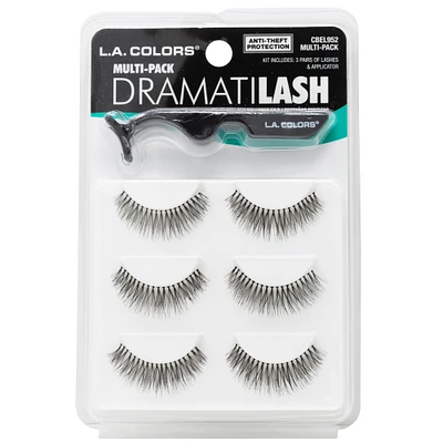 L.A. Colors® Dramatilash False Eyelashes & Applicator 3-Pair Multipack