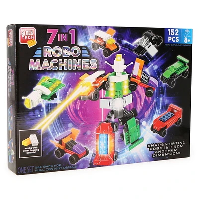 Block Tech™ 7-in-1 Robo Machines 152-Piece Set