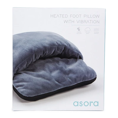 Heated Foot Pillow W/ Massage Vibration