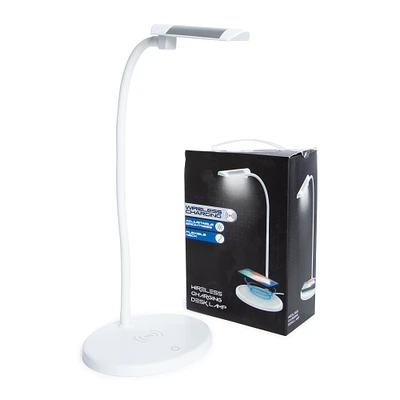 Led Desk Lamp W/ Built-in Wireless Charger 14in
