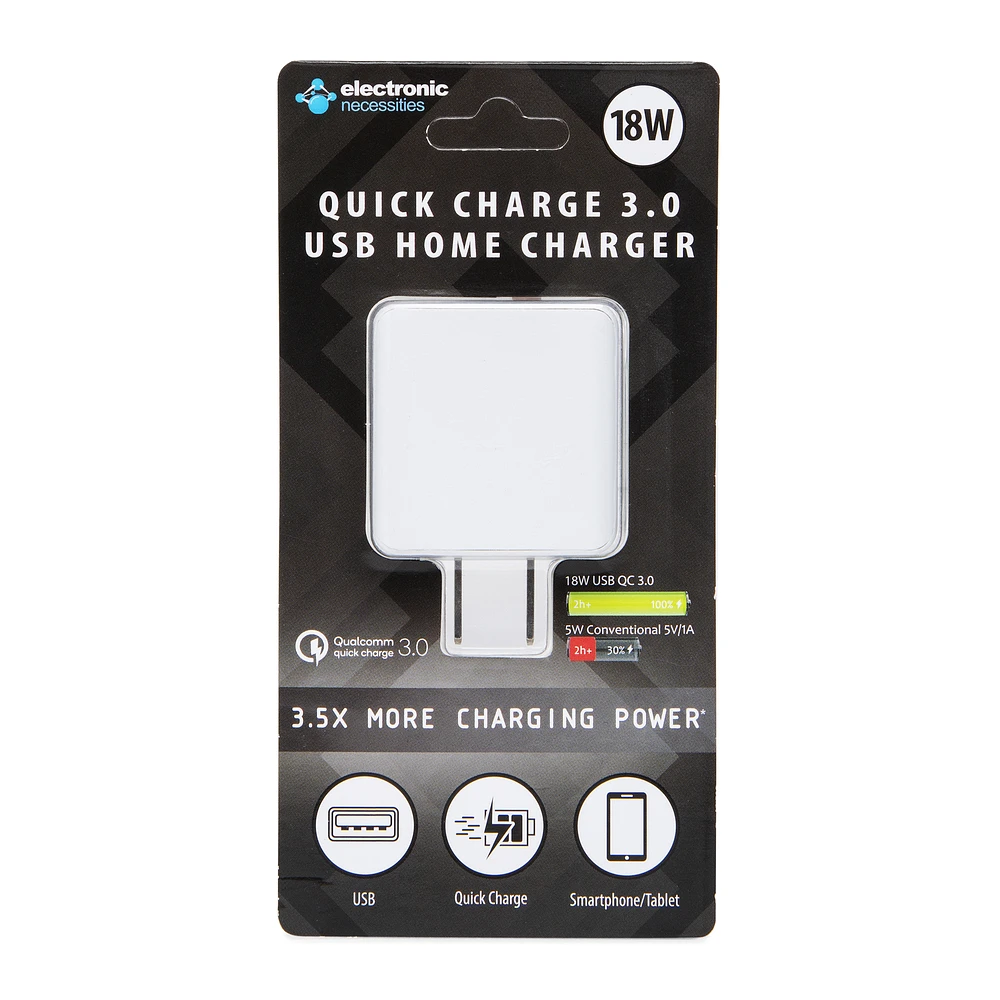 Quick-Charge 3.0 Usb Wall Charger 18W