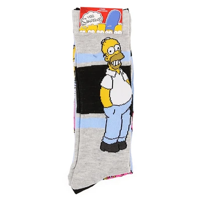 The Simpsons™ Homer & Donuts Young Men's Crew Socks 2-Pack