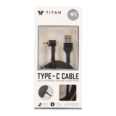 4ft USB-C cable w/ phone stand function