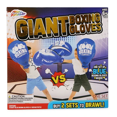 giant inflatable boxing gloves, one pair