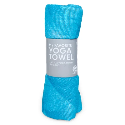 mat-size yoga towel 24in x 68in