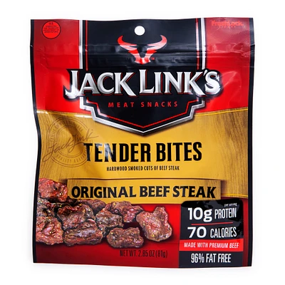 Jack Link's® Tender Bites Original Beef Steak 2.85oz Resealable Bag