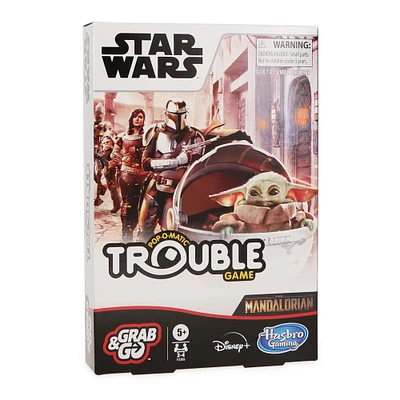 Trouble® Star Wars The Mandalorian™ Edition Grab & Go™ Board Game