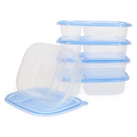 2-Compartment Meal Prep Containers 5-Pack