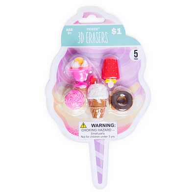 Premiere® 3D Sweets Erasers 5-Pack