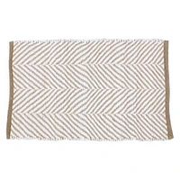 Jute & Cotton Woven Chindi Rug 21in X 34in