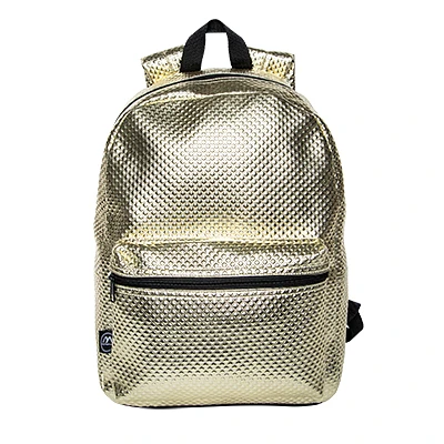 Metallic Textured Backpack 16in