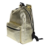 Metallic Textured Backpack 16in