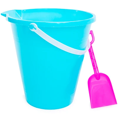 Kid's Beach Pail With Sand Shovel