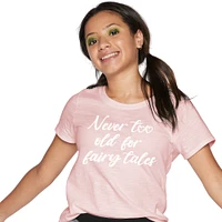 Juniors 'Never Too Old For Fairy Tales' Graphic Tee