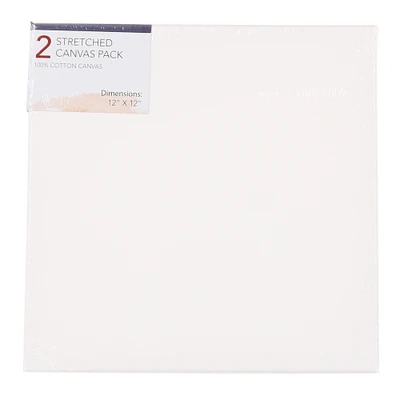 Stretched Canvas 2-Pack 12in X 12in