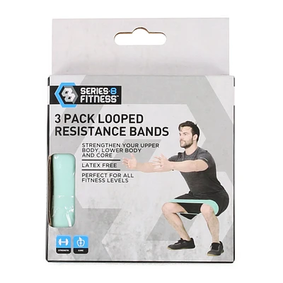 series-8 fitness™ resistance bands 3-pack