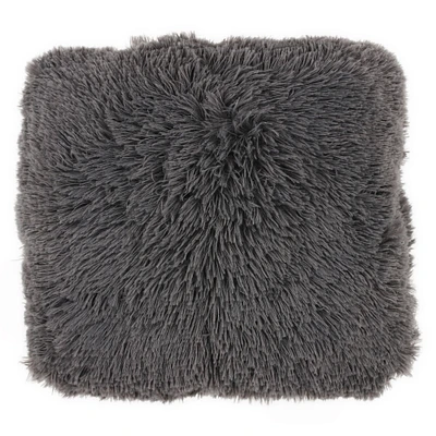 High Pile Faux Fur Pillow 16in