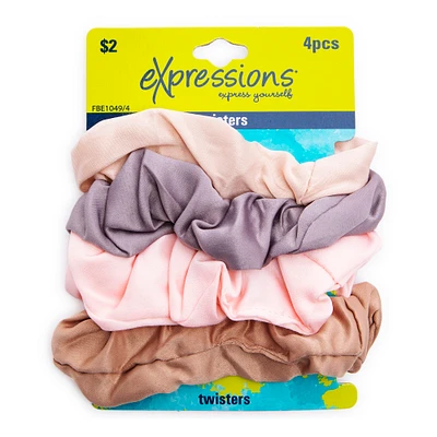 Expressions® Satin Scrunchies 4-Pack