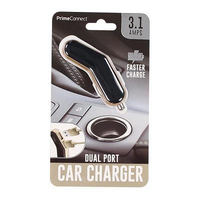 3.1 amp usb slim car charger