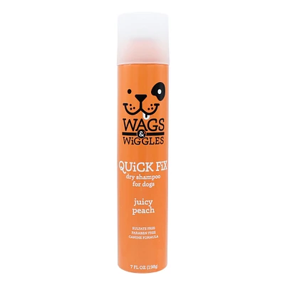 Wags & Wiggles Dry Shampoo For Dogs - Juicy Peach 7oz