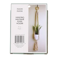 Macrame Hanging Plant Holder 32in