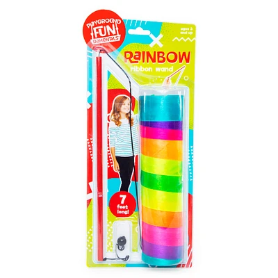 Rainbow Ribbon Wand 7ft
