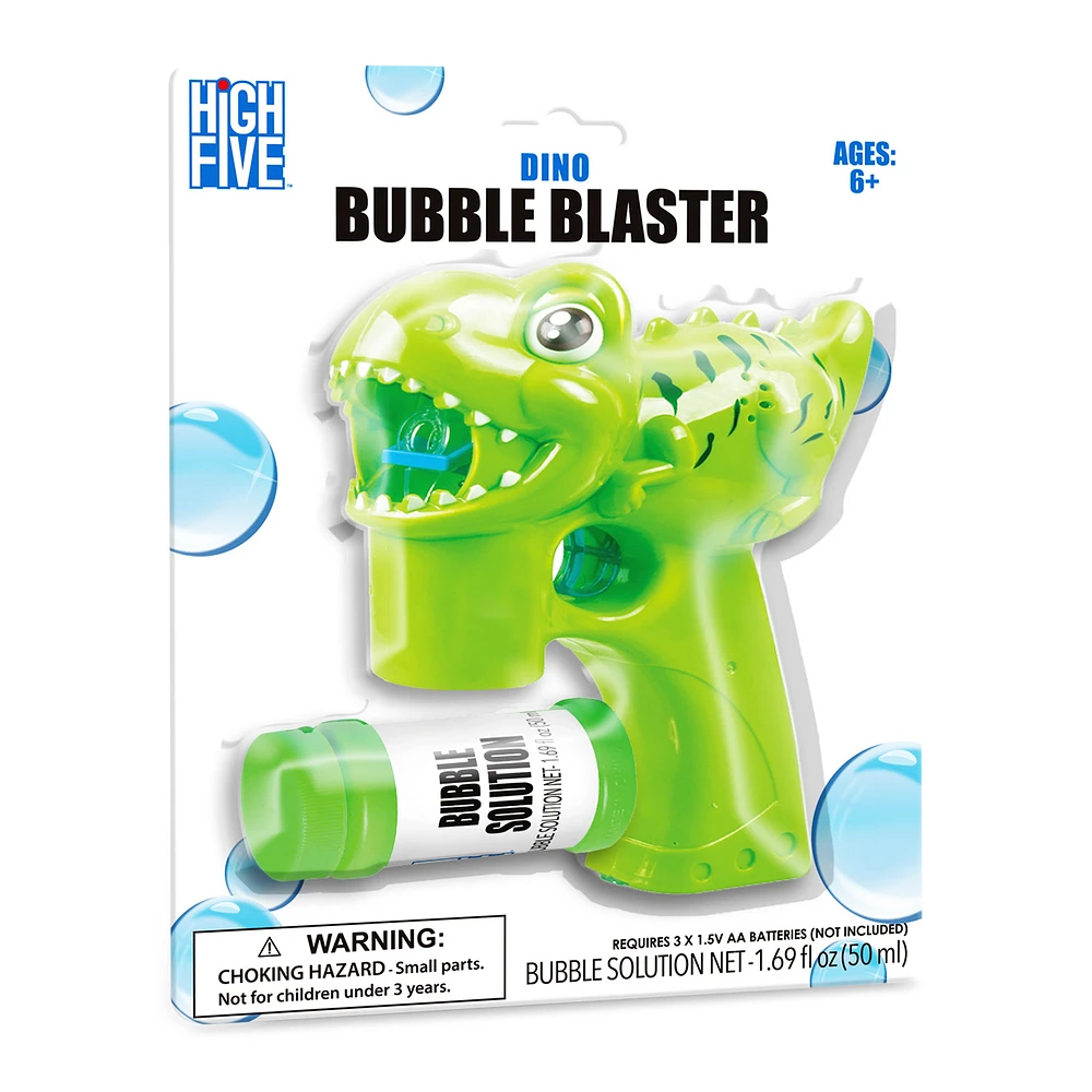 dino bubble blaster w/ bubble solution