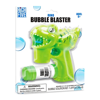 dino bubble blaster w/ bubble solution