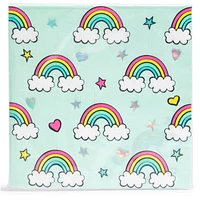 Radiant Rainbow Unicorn Napkins 16-Count