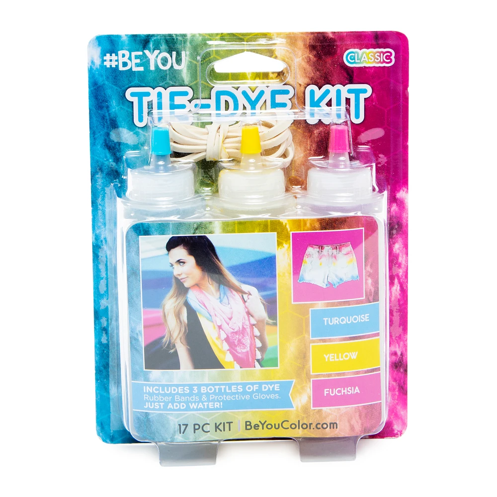 Tie Dye Kit W/ 3 Colors (17-Piece Set)