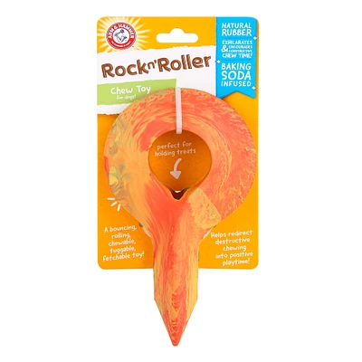 Arm & Hammer® Rock N' Roller Dog Chew Toy 8in - Yellow Tie Dye