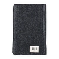 faux leather padded zipper journal