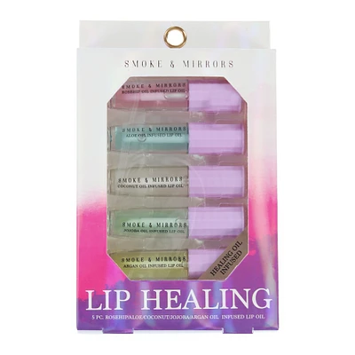 Smoke & Mirrors Healing Lip Oil 5-Piece Set