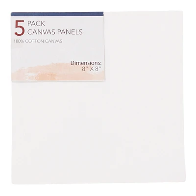 Canvas Panel 5-Pack 8 in X 8 in
