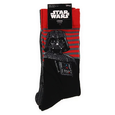 Young Men's Star Wars® Darth Vader™ Crew Socks 2-Pack