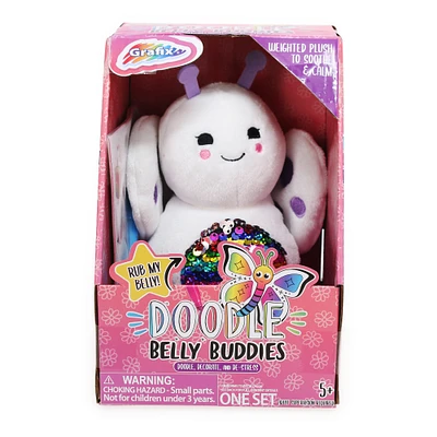 Doodle Belly Buddies Weighted Plush Toy 7.5in