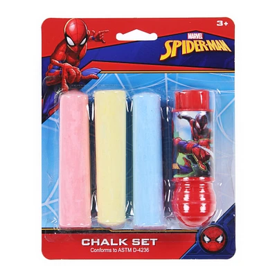 Marvel® Spider-Man™ Sidewalk Chalk & Holder 4-Piece Set