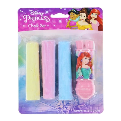 Disney Princess™ Sidewalk Chalk & Holder 4-Piece Set